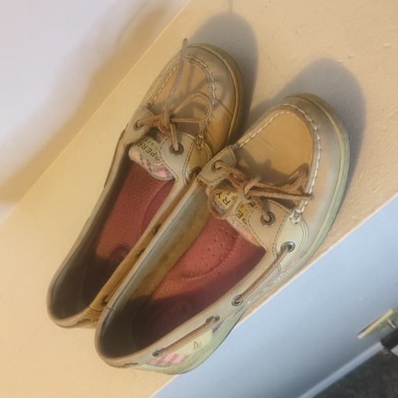 Sperry pink and tan women's 7m great condition - Picture 2 of 3